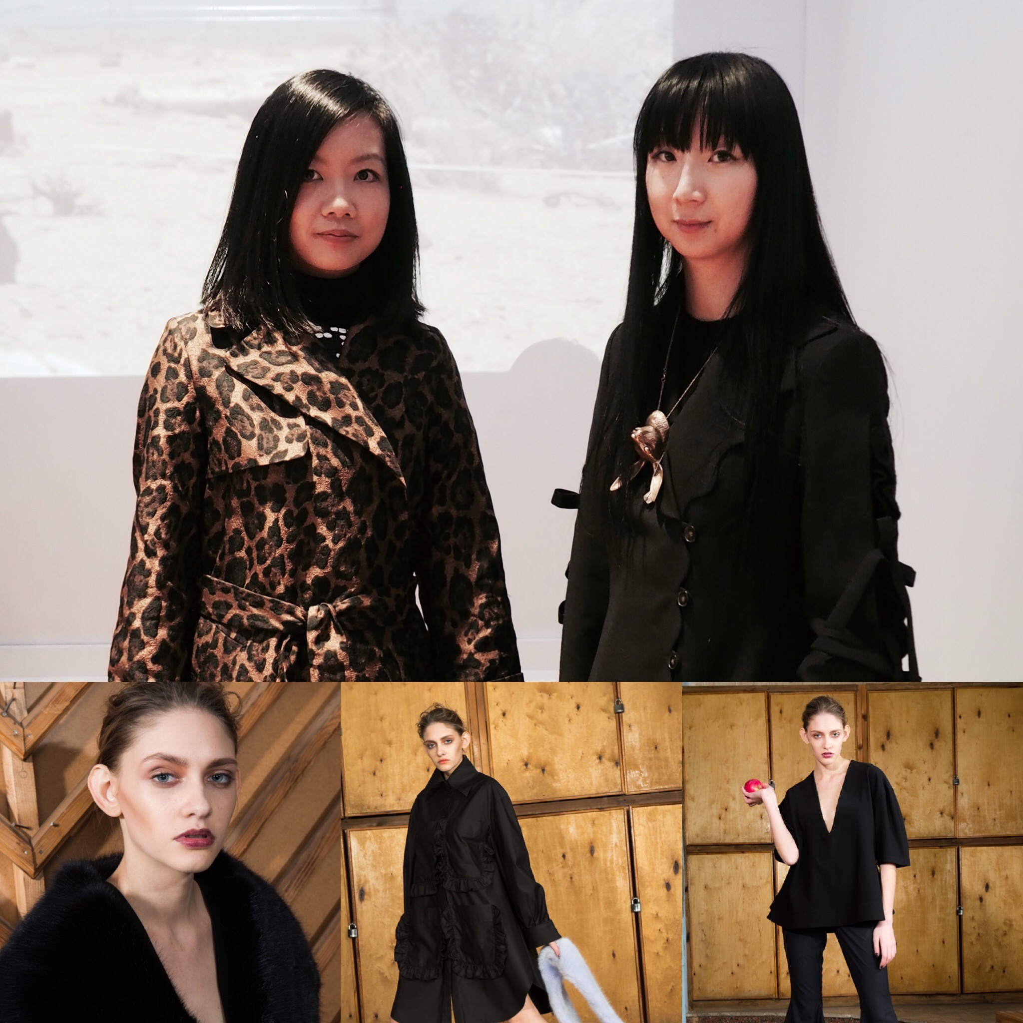 Angela Pan and Designer Nika Tang at Nika Tang's Presentation