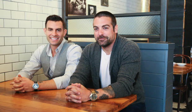 John pictured with his cousin and business partner, Anthony Carrino