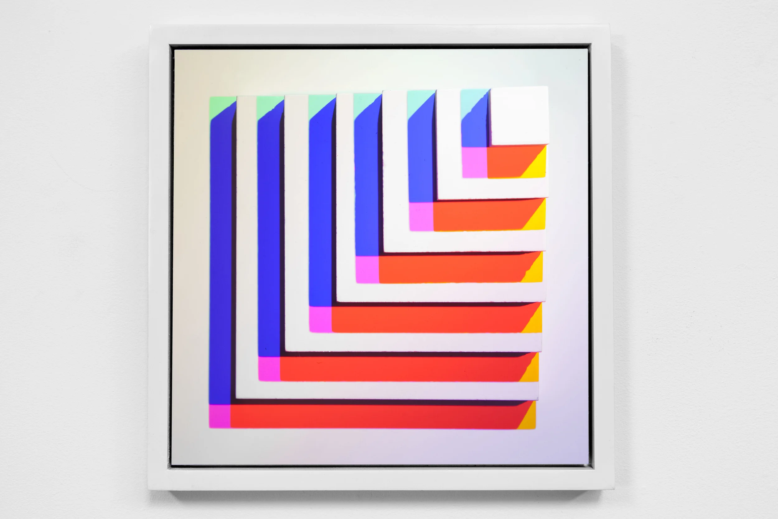 Ink jet print mounted on panel 14x14"