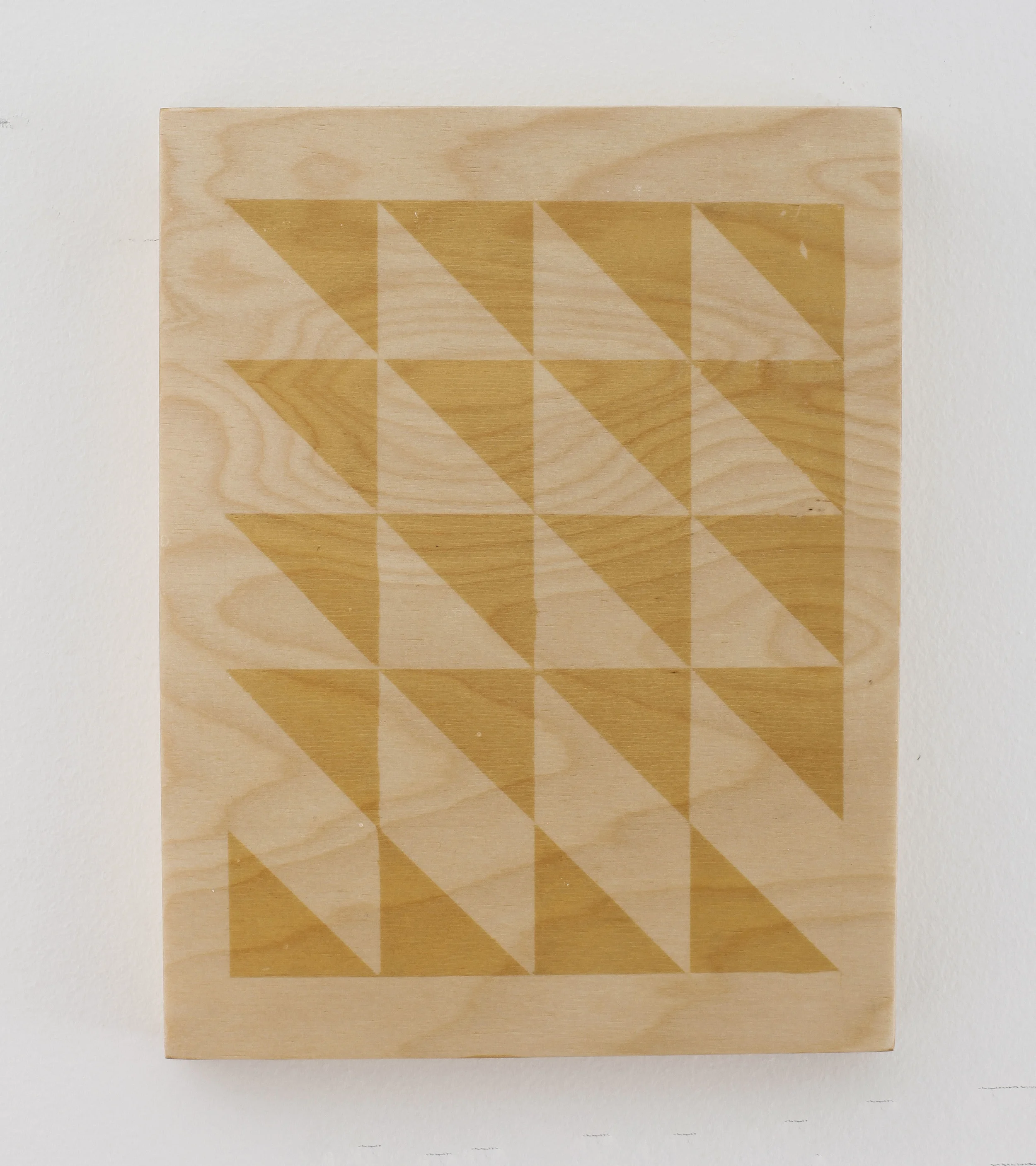 Detroit Composition (variation) 8x10" UV exposed birch plywood and lacquer