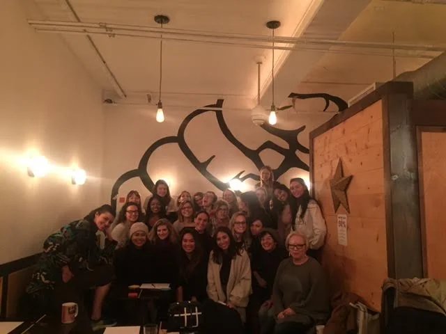 (January 2017) @hartjeandresen lead the #modelmafia in organizing a @womensmarch huddle.
