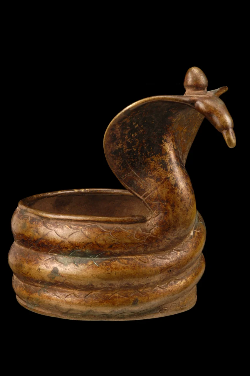  INDIA Bronze bracelet with cobra head 