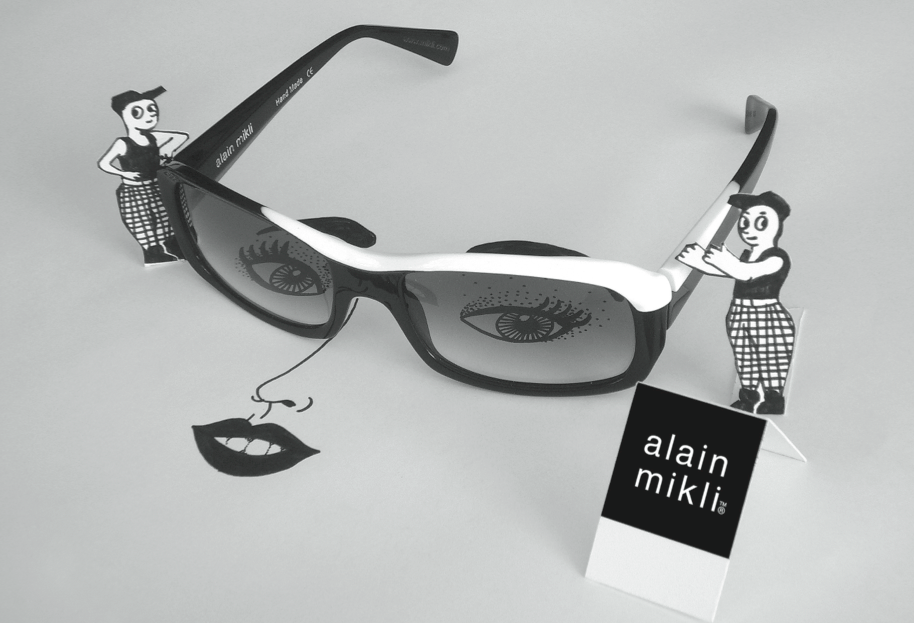 Illustration by Pierre Marie for Alain Mikli and ICONOfly, 2007
