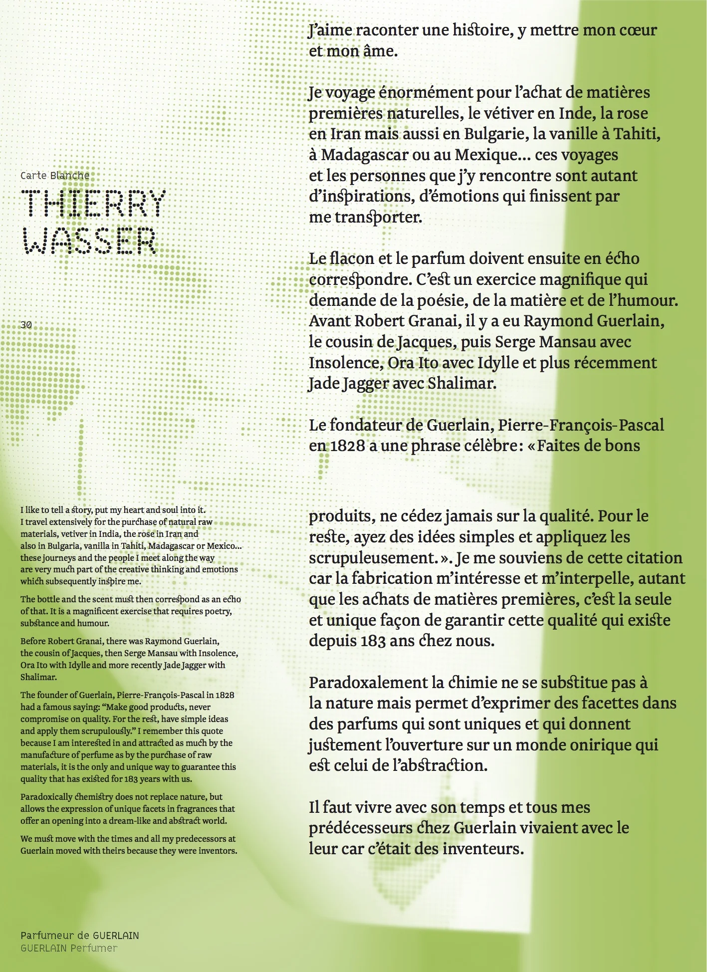  Thierry Wasser &amp; GUERLAIN © ICONOfly 2011 