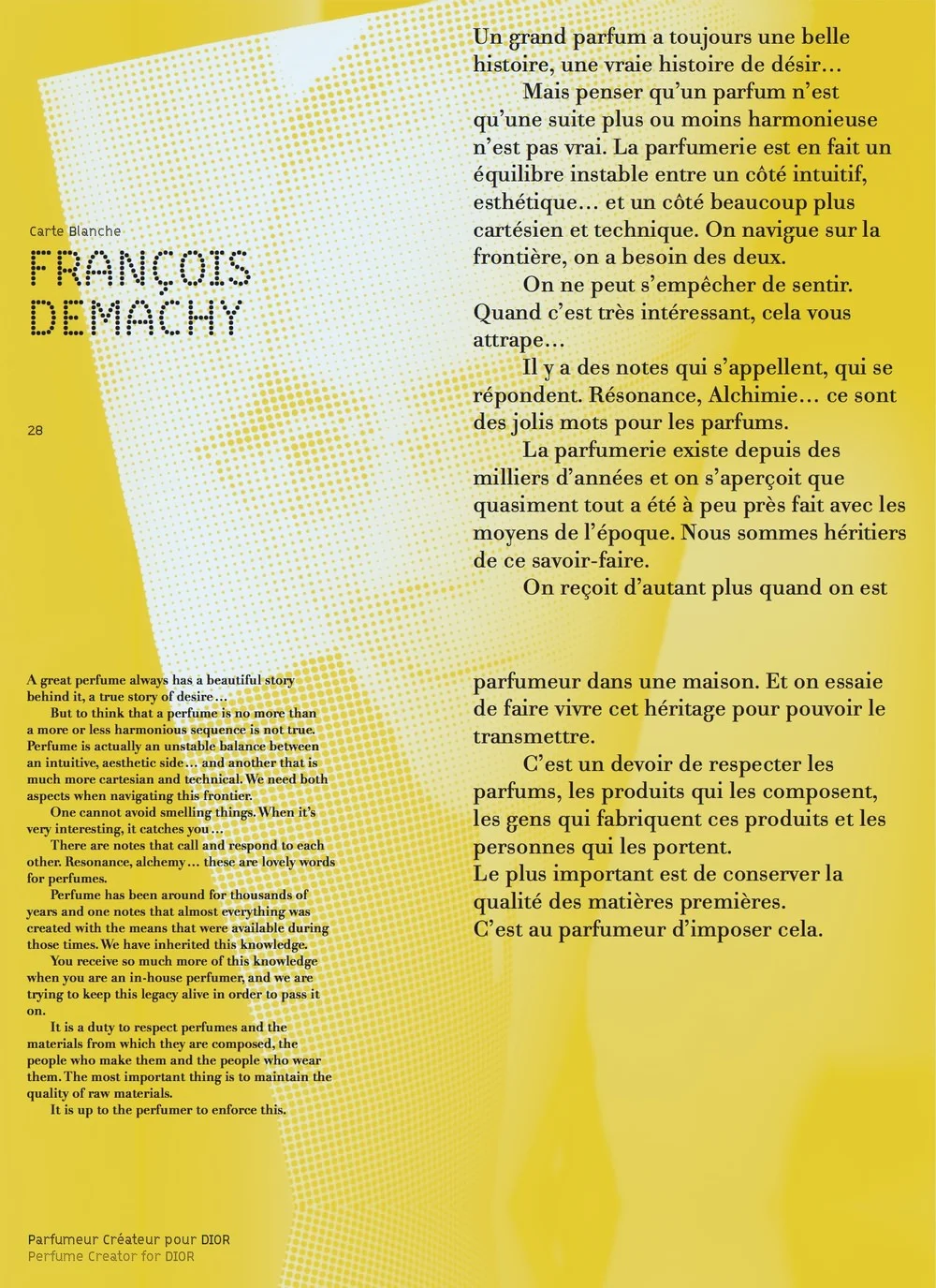  François Demachy &amp; DIOR © ICONOfly 2011 