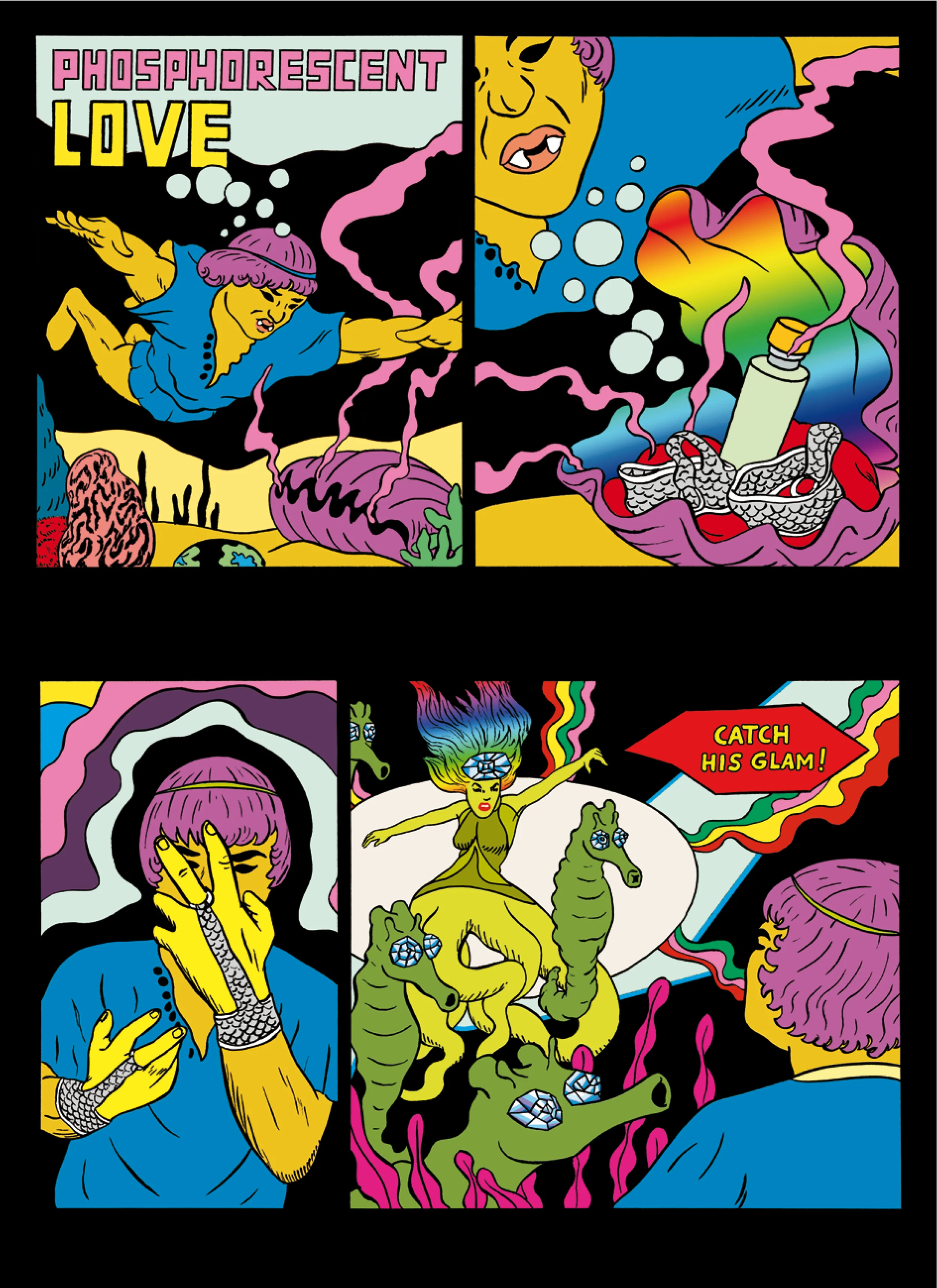 Phosphorescent Love, inspired by Salvatore Ferragamo for ICONOfly, 2009