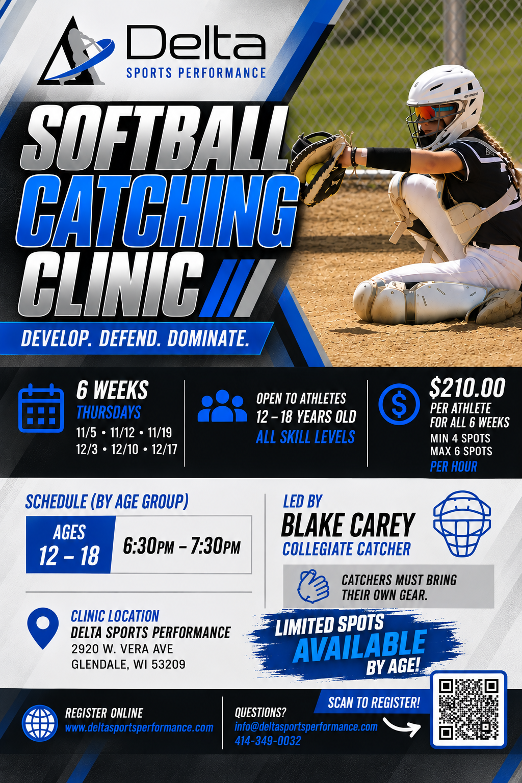 Delta Catching Clinic 12U-18U