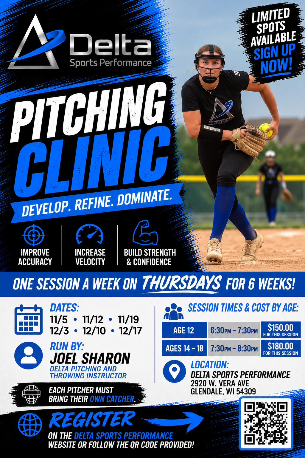 Delta Softball Pitching Clinic 12U