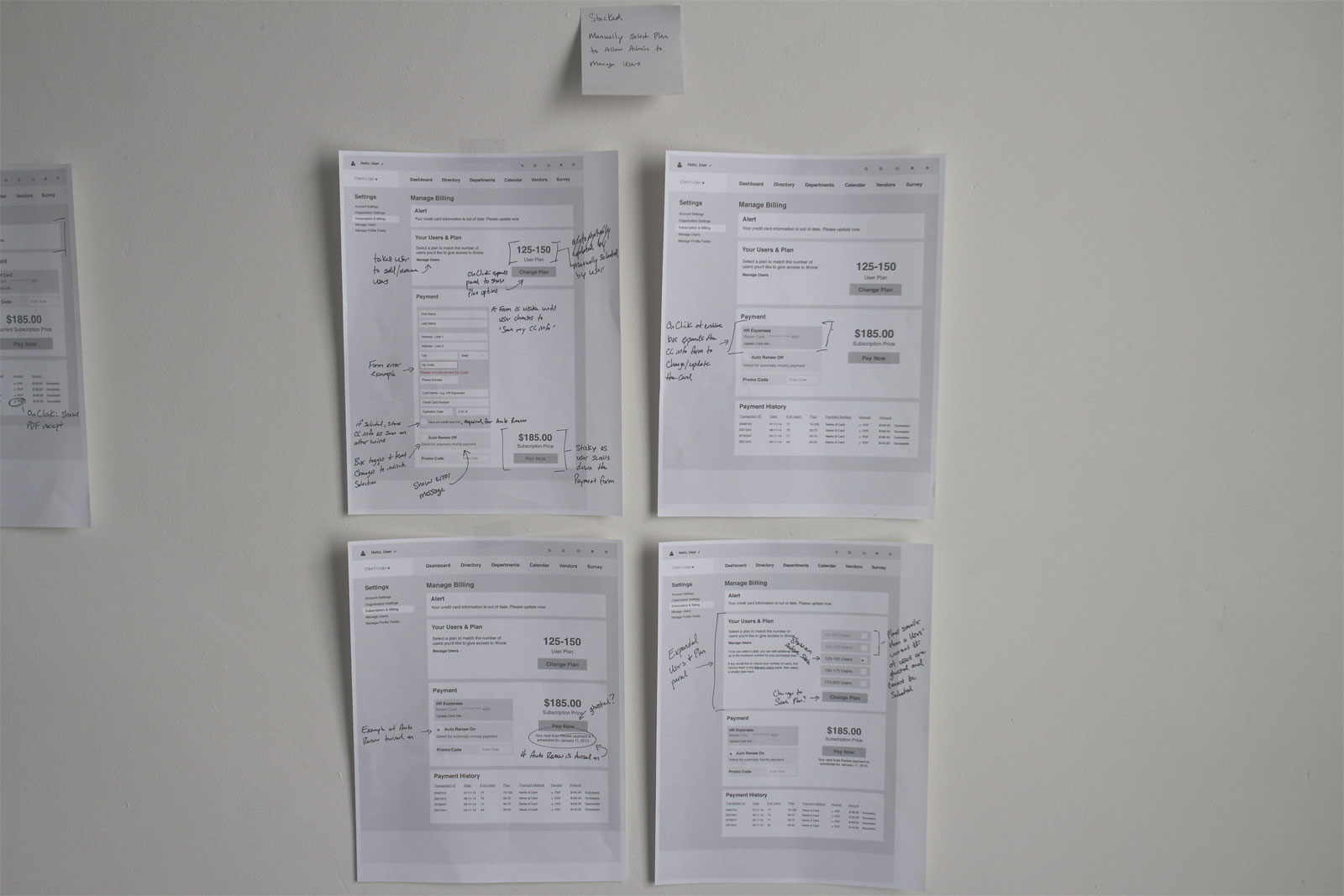 Since we needed to simplify for the development budget and the client wanted to move to tiered pricing structure, I changed the layout to a stacked approach. Users first select their tier and then pay for their subscription.