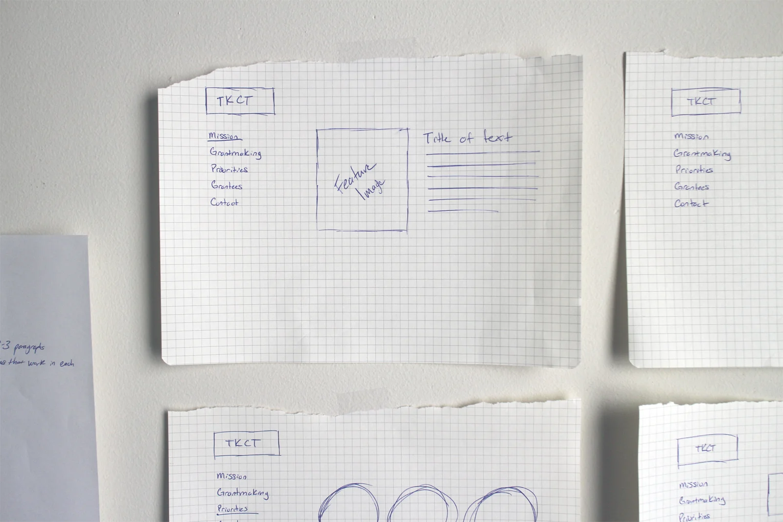 My originally concept included the idea of small images embedded on the page, next to blocks of text.