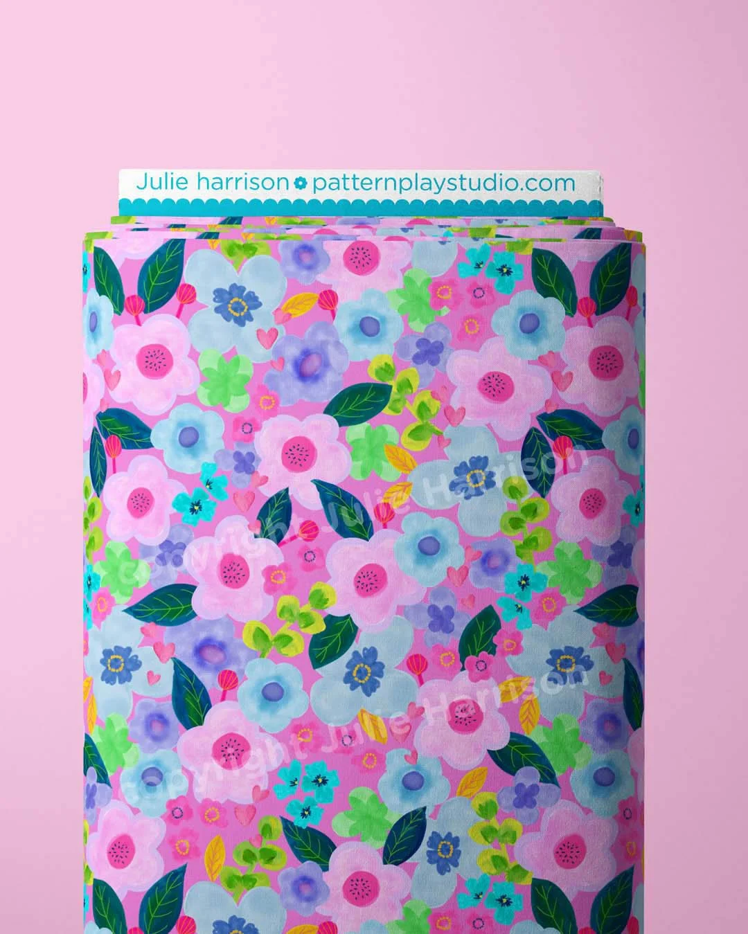 FloralCluster-Pink_FabricBolt.jpg