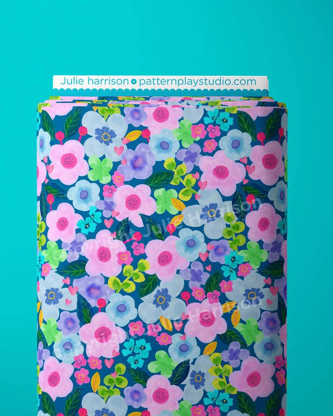 FloralCluster-Blue_FabricBolt.jpg
