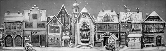 General (President) Eisenhower commissioned this advent calendar for his family in 1946.