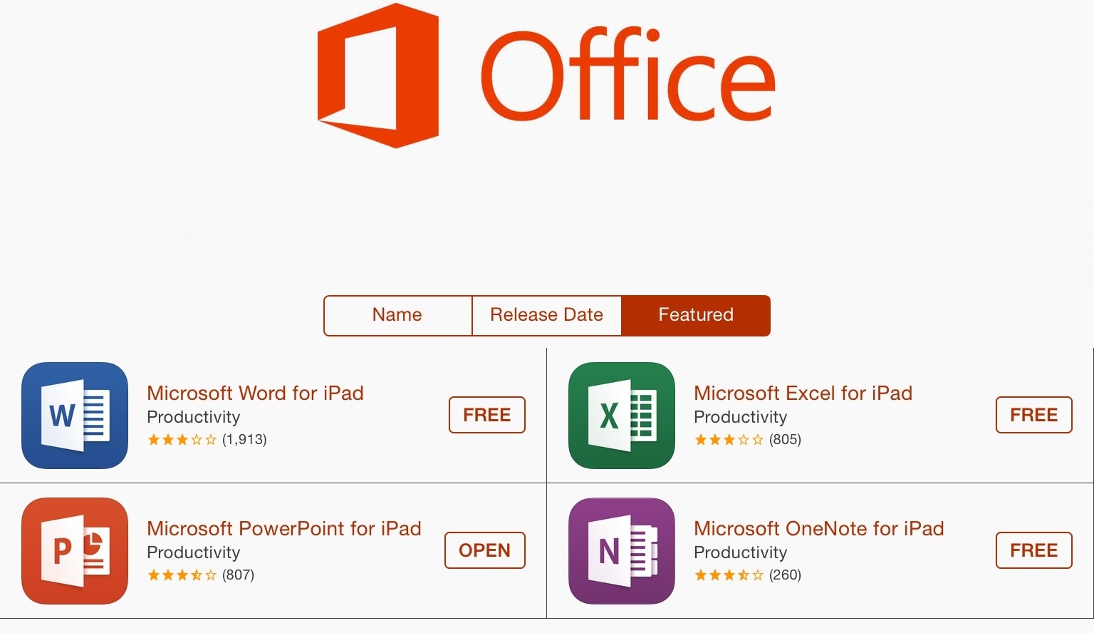 Office for iPad
