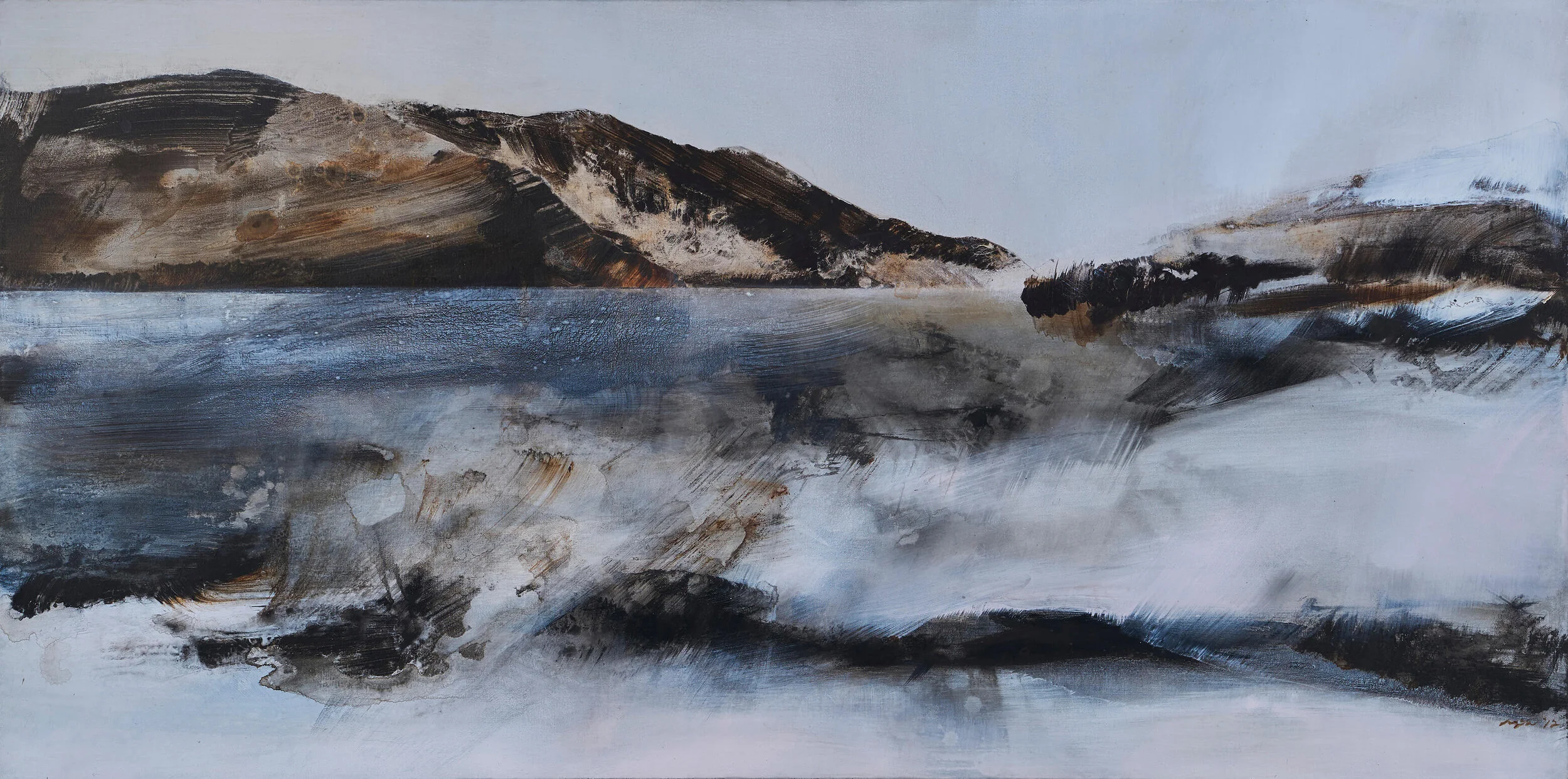 Acrylic on canvas, H61 x 122 cm, 2012