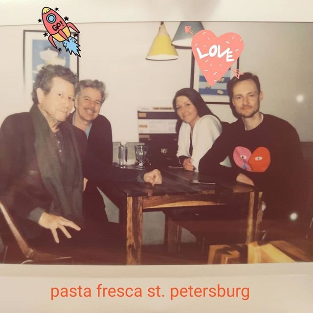 Good times with @jetlahgistan @roman_english and @viii_viii at my favorite restaurant in Russia @pastafrescaspb Up next, 4 shows in 4 days in 4 cities! Kazan, UFA, Moscow, Ekaterinburg. If you're in one of them, I hope you can join us for a night of 