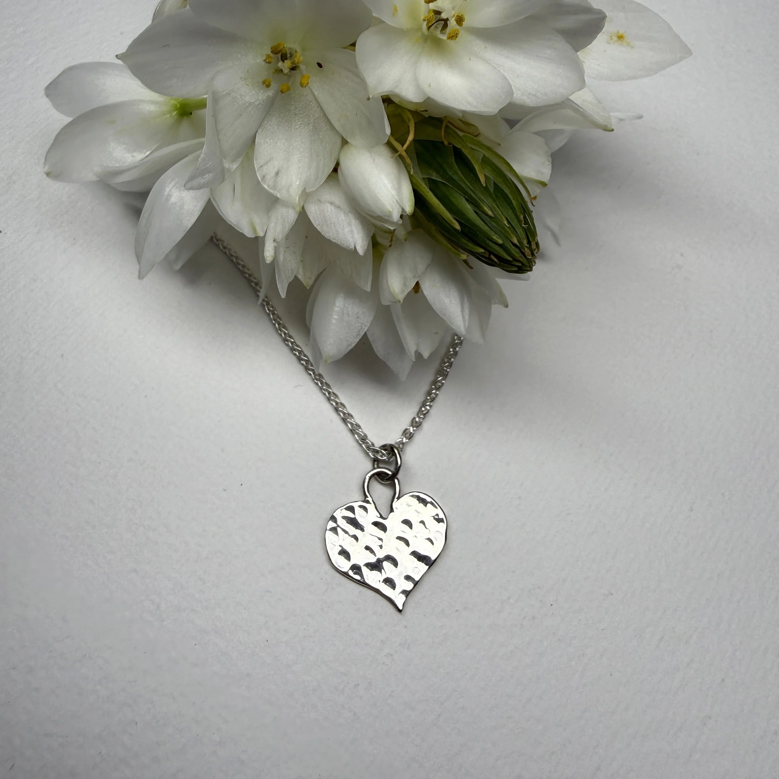 Hammered Heart Pendant