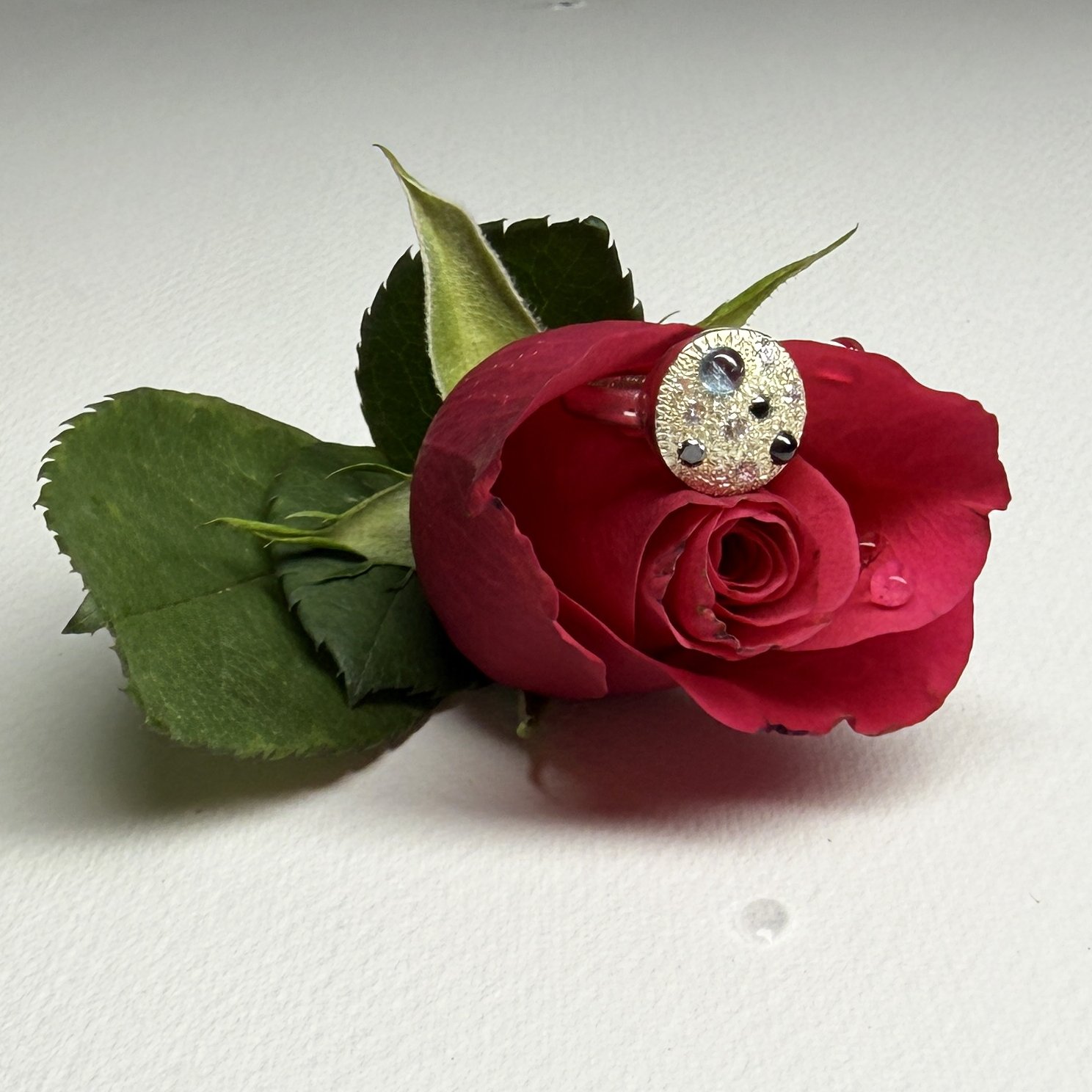 Enchanted lichen ring - custom order