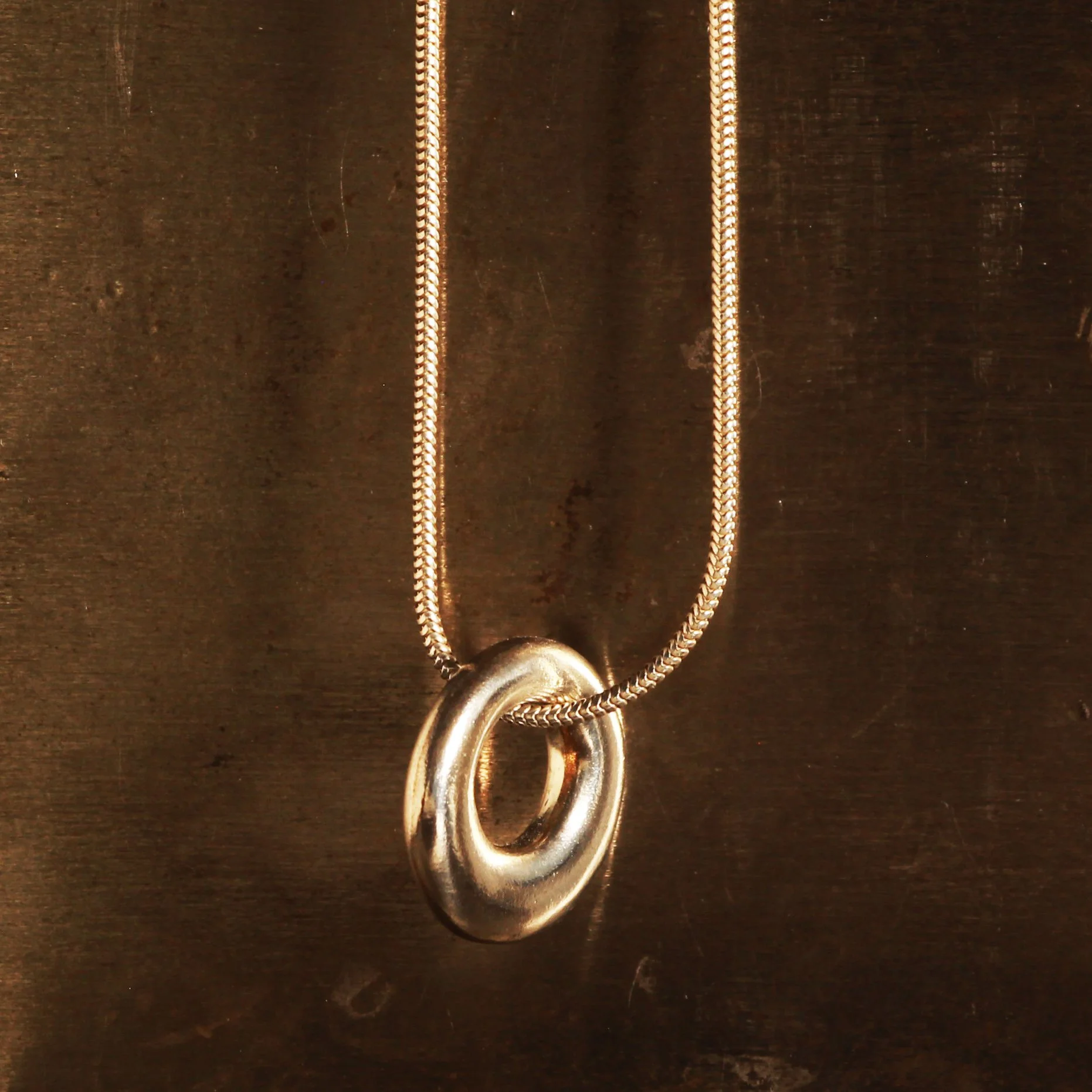 Eternal Circle pendant & snake chain