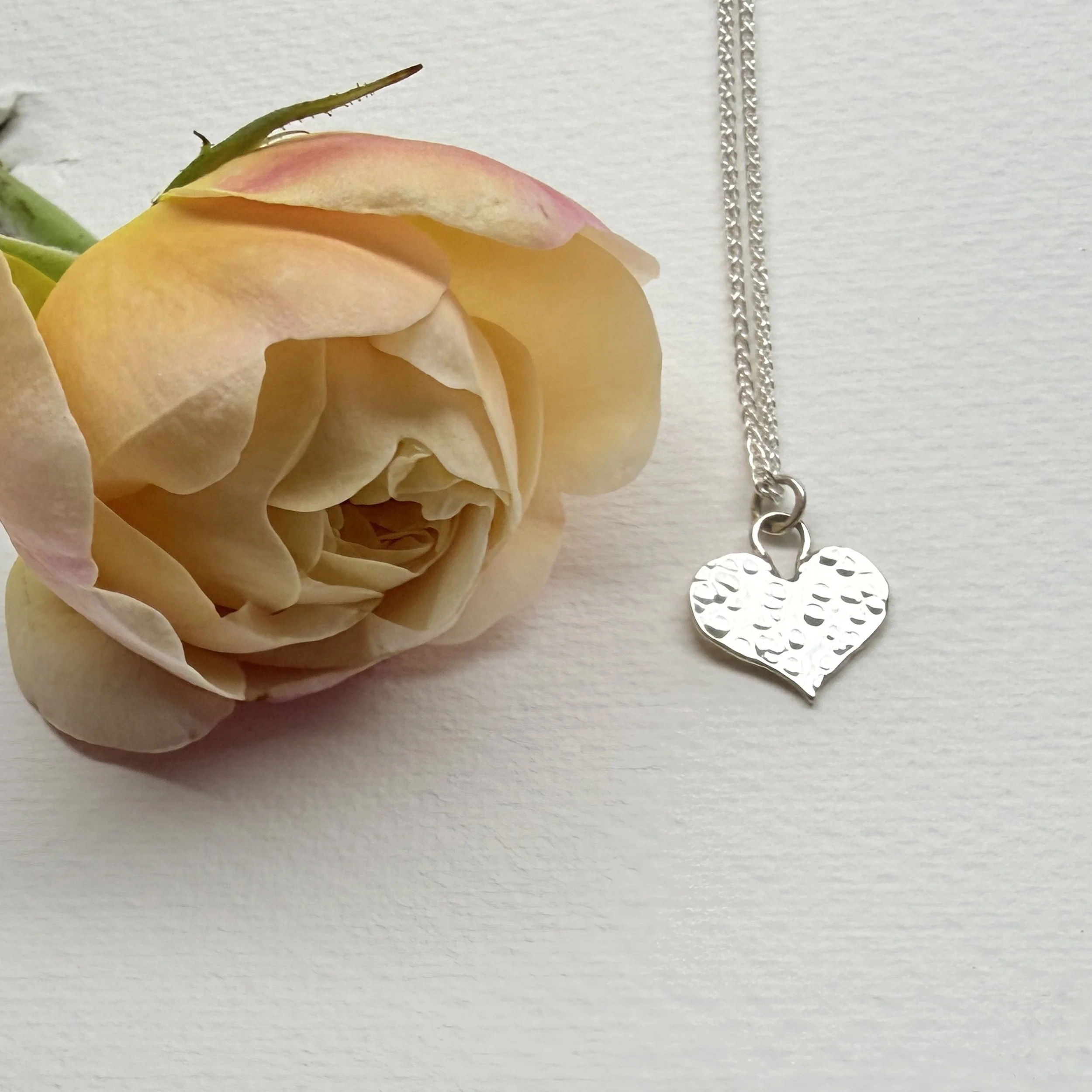 Hammered Heart Pendant