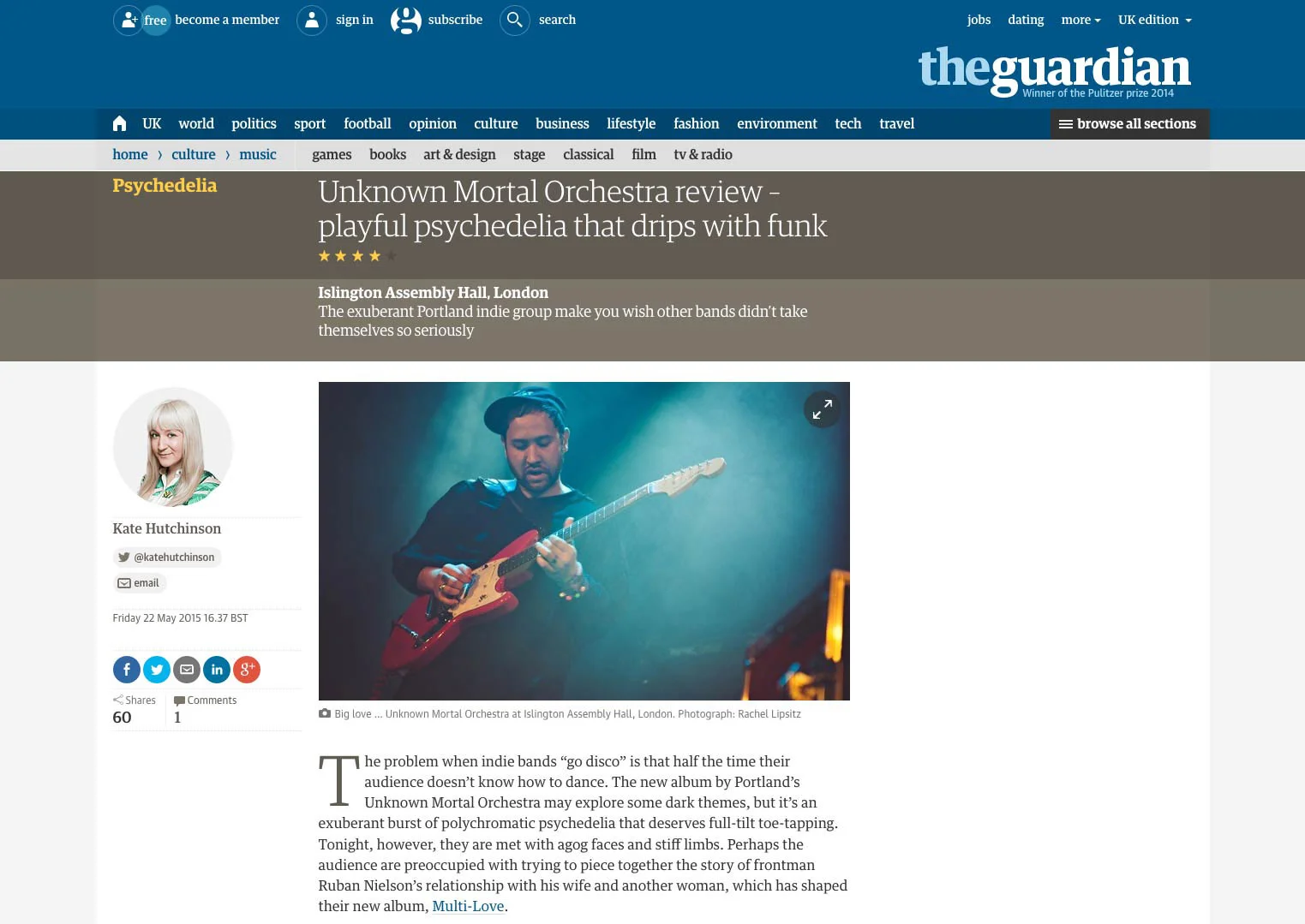 The Guardian - Unknown Mortal Orchestra