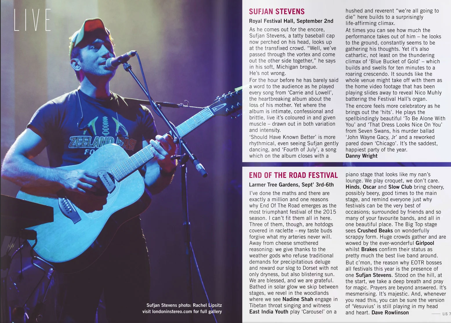 Sufjan Stevens - Royal Festival Hall