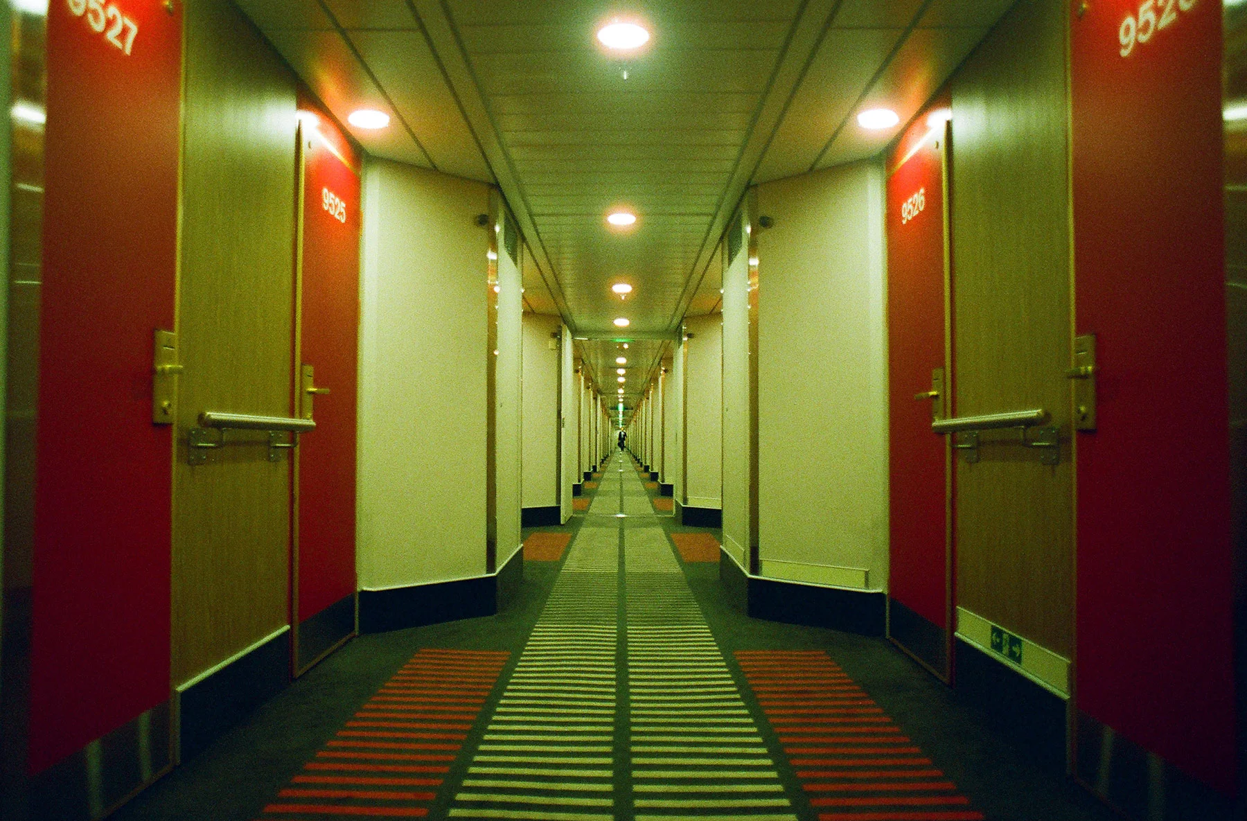 Ferry cabin hallway