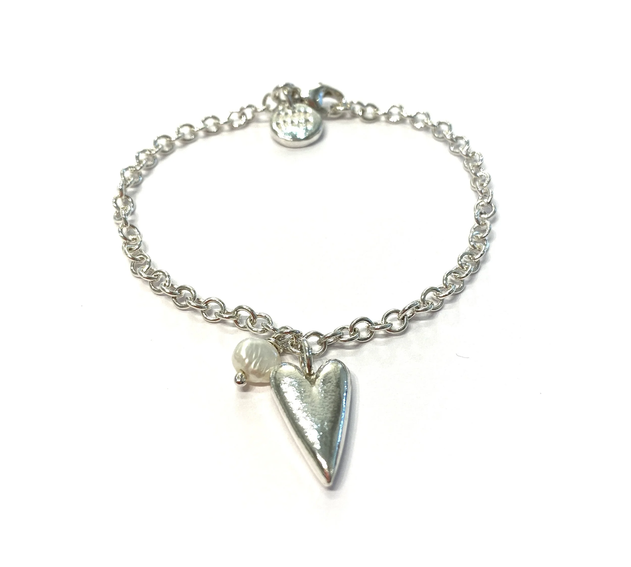 Long Heart Medium Trace Bracelet