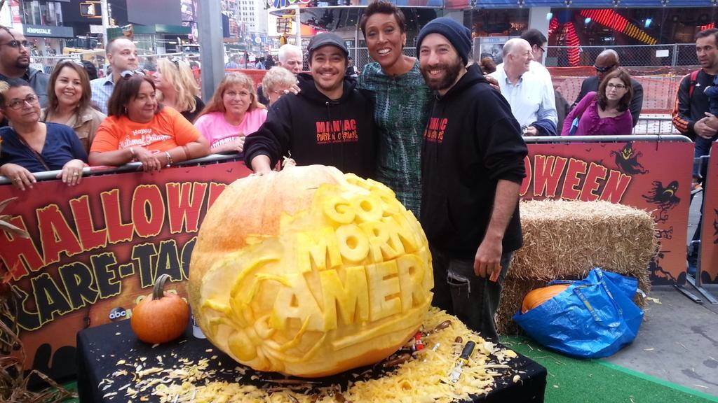 Chris and Marc with Robin Roberts, on Good Morning America.