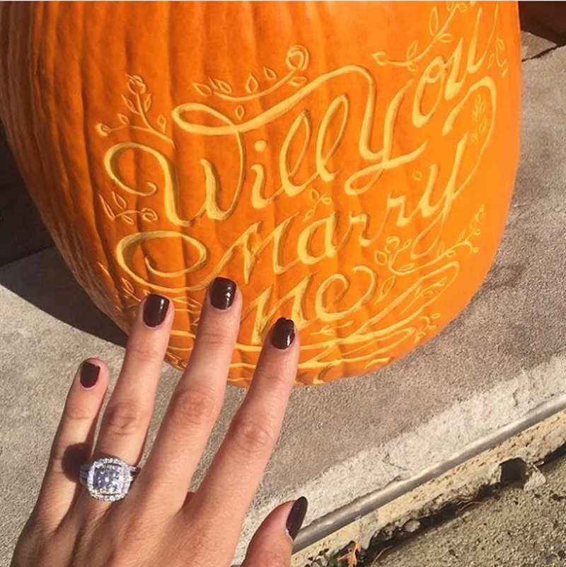 She said yes! We love when our pumpkins help bring people together.