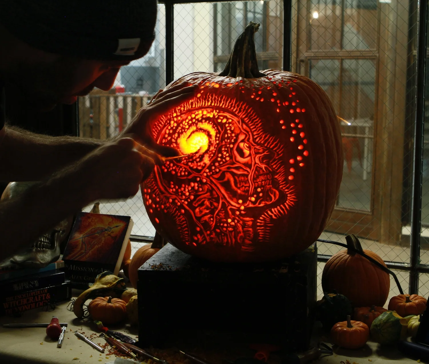 Maniac Pumpkin Carvers - Professional Pumpkin Carving - Works of Art ...