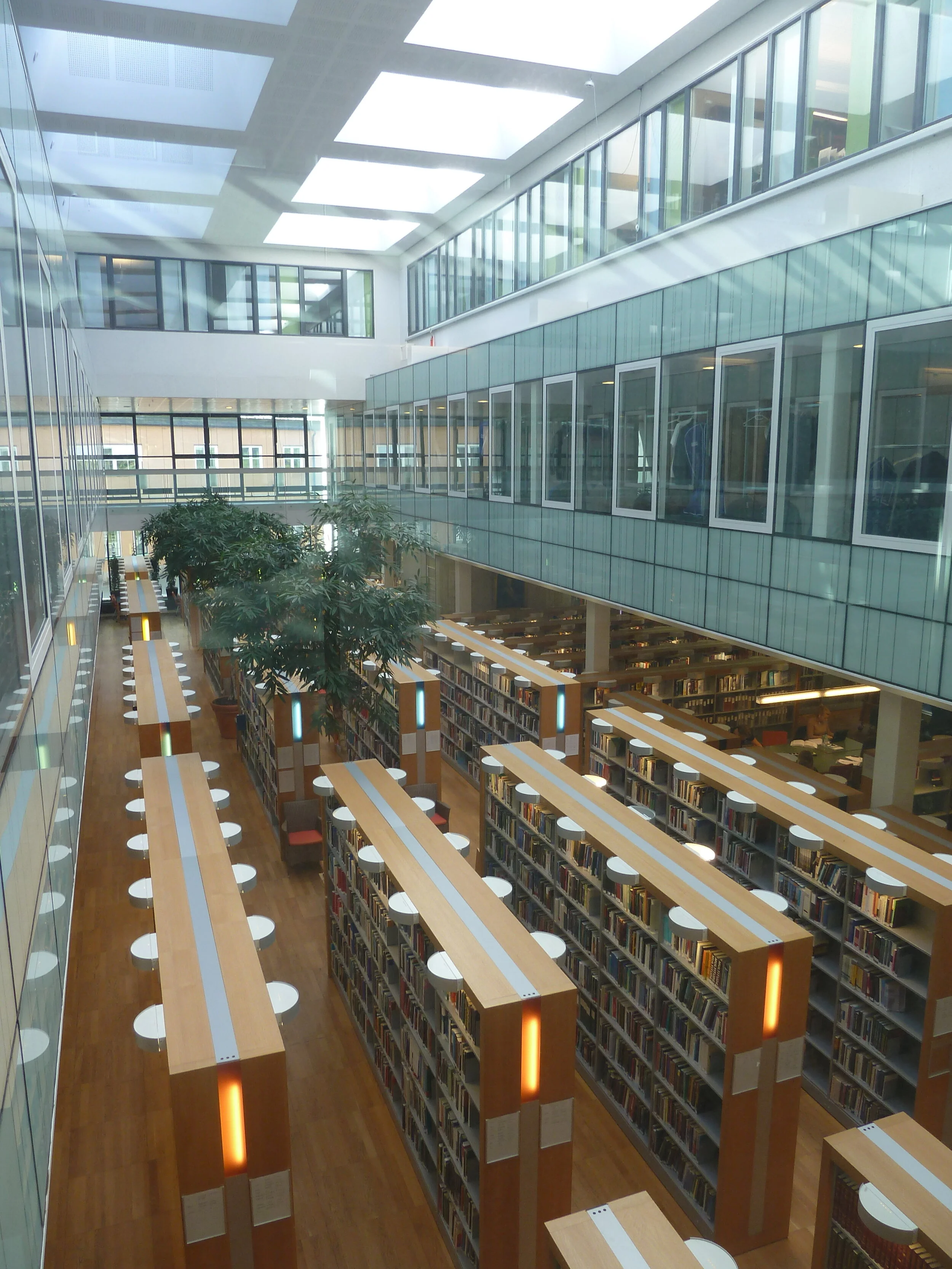 Nybyggnad, inredningsplanering Anna Linds Bibliotek, Försvarshögskolan, Stockholm