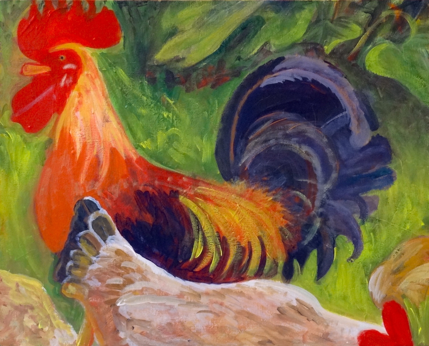 Hunt and Peck (Acrylic)