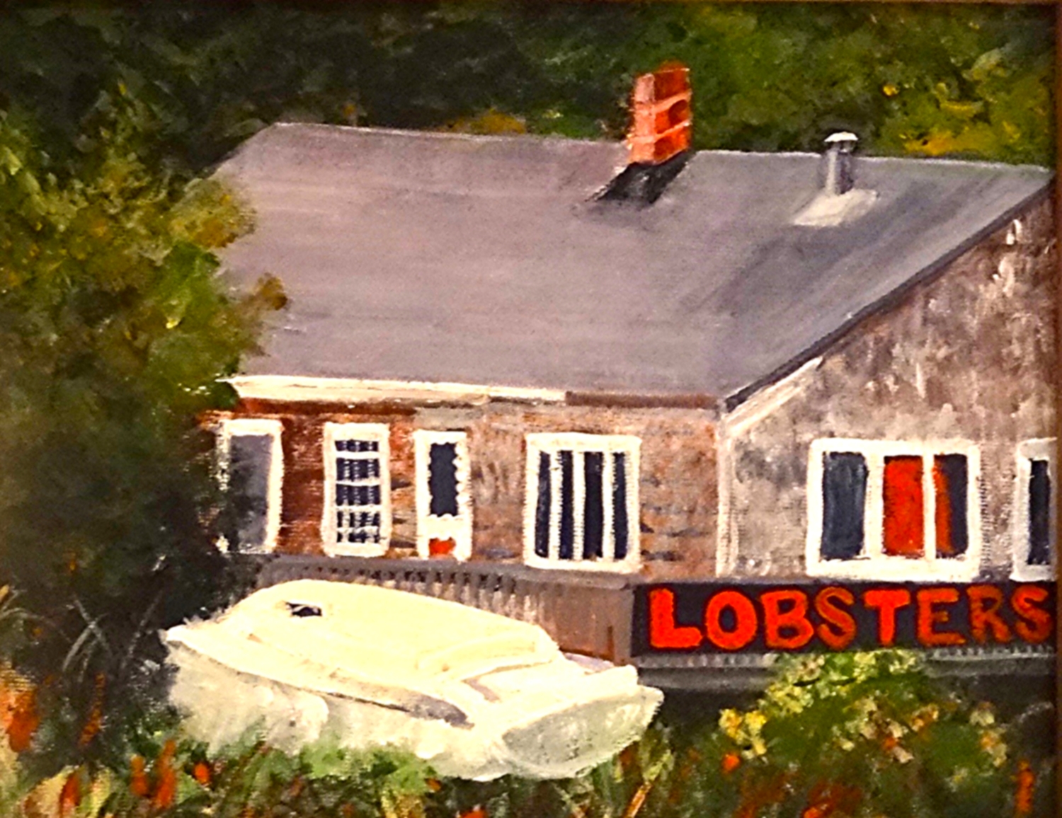 Lobsters for Sale, Wellfleet (Acrylic) SOLD