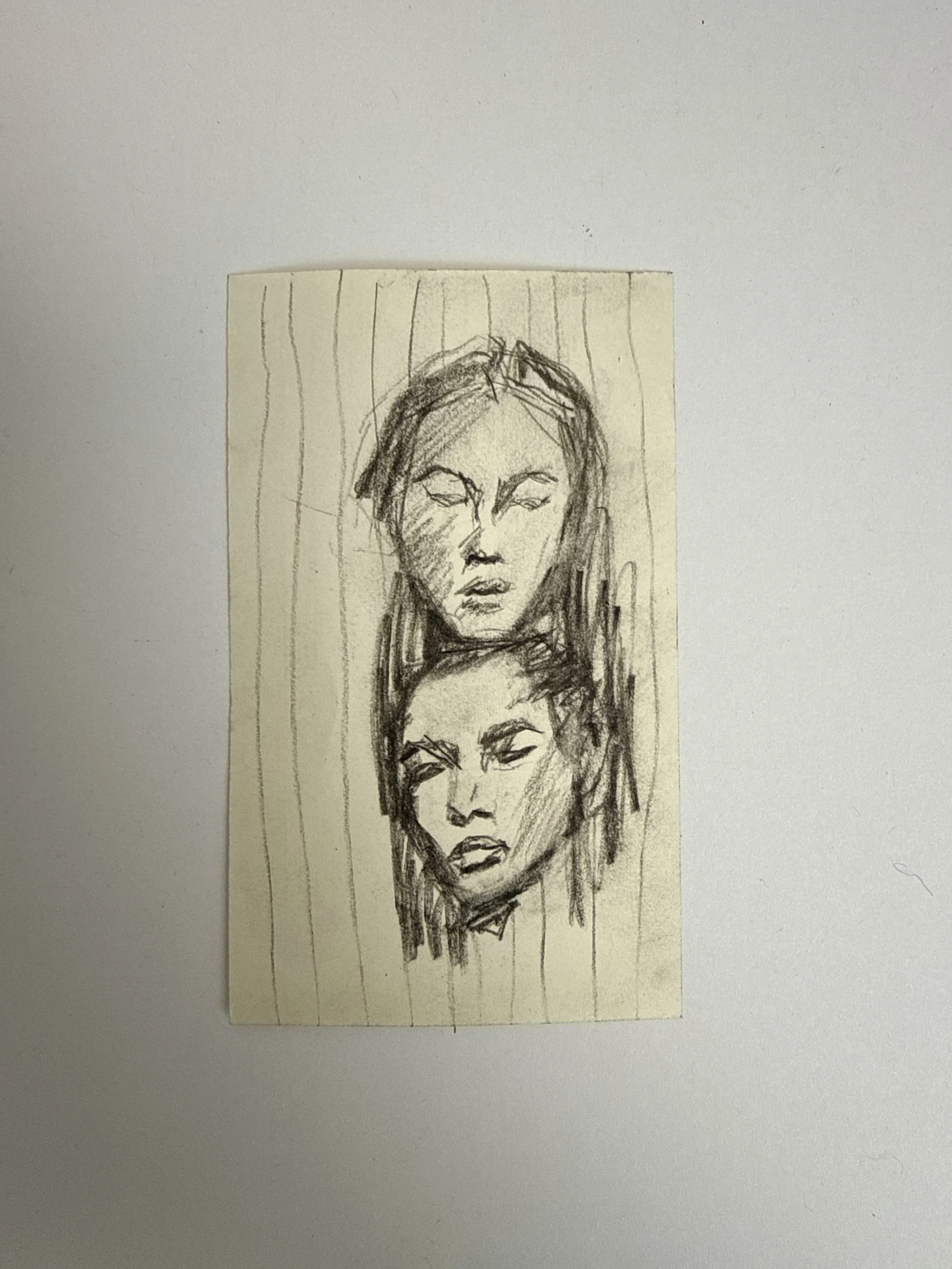 Note Card Charcoal Sketch II