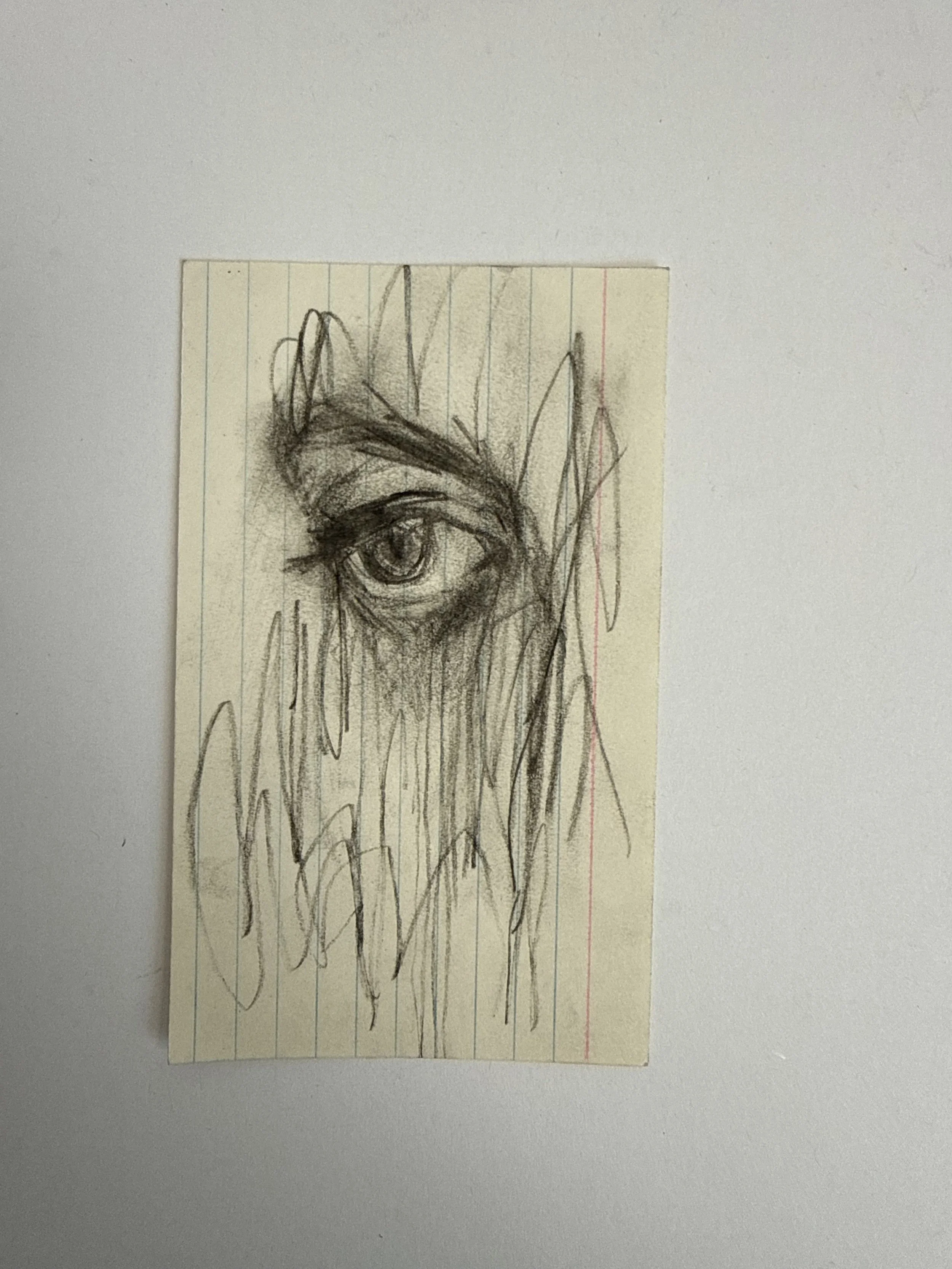 Note Card Charcoal Sketch IV
