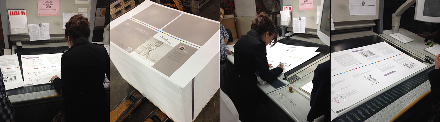 On site at the printers!