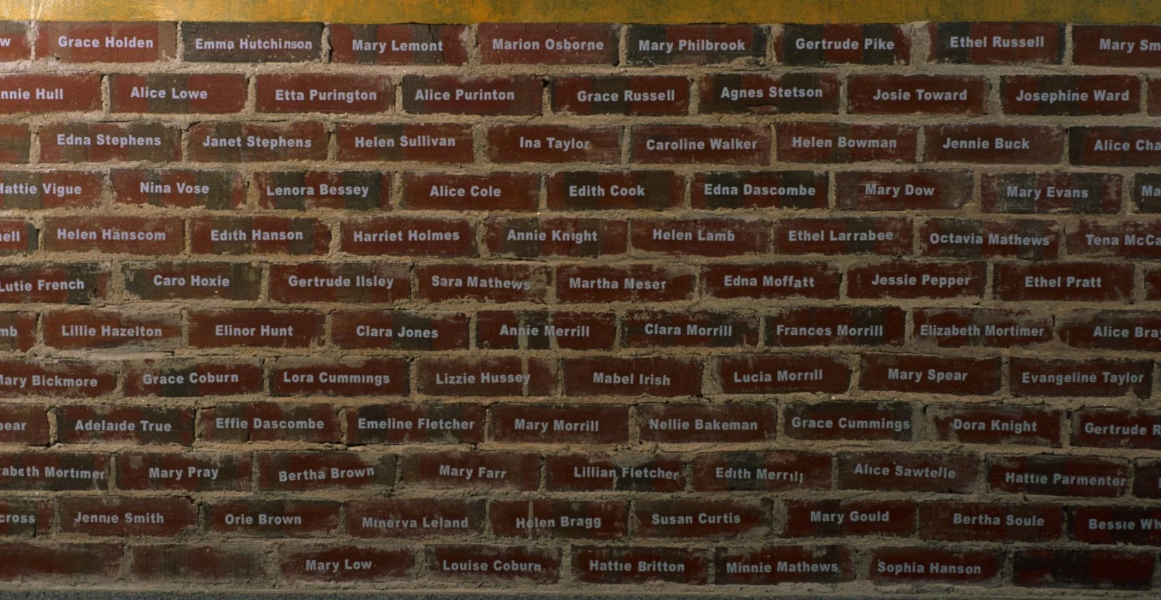 Margaret Libby_Memorial Wall bricks detail_2006 y.jpg