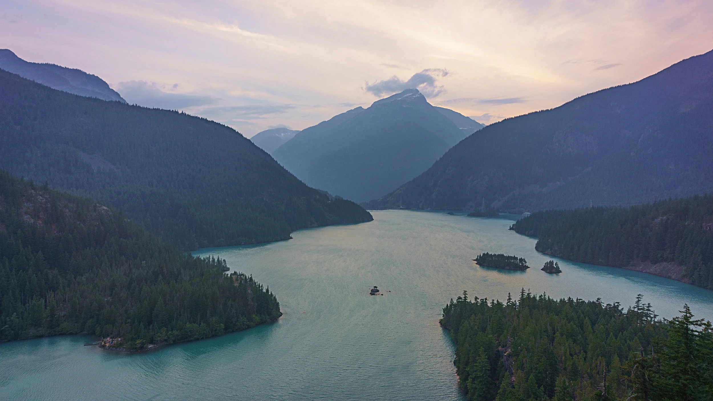 Sunset at Diablo Lake Overlook