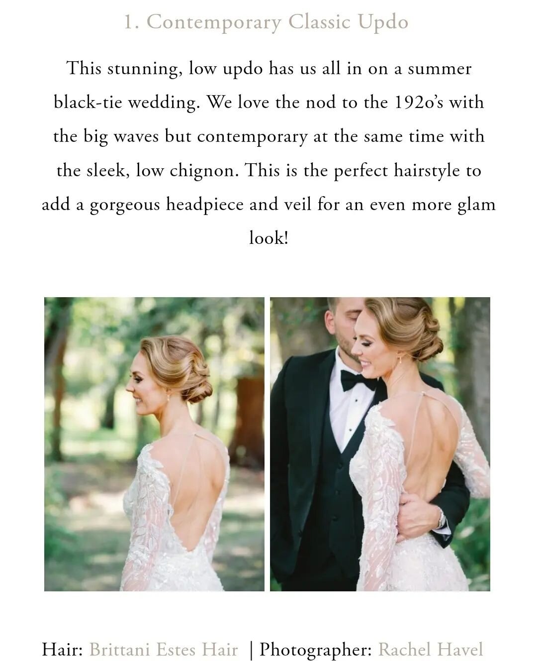 Thanks @rockymtnbride for both features for the Top 9 Hairstyles for Summer 2022. ☀️ ❤️