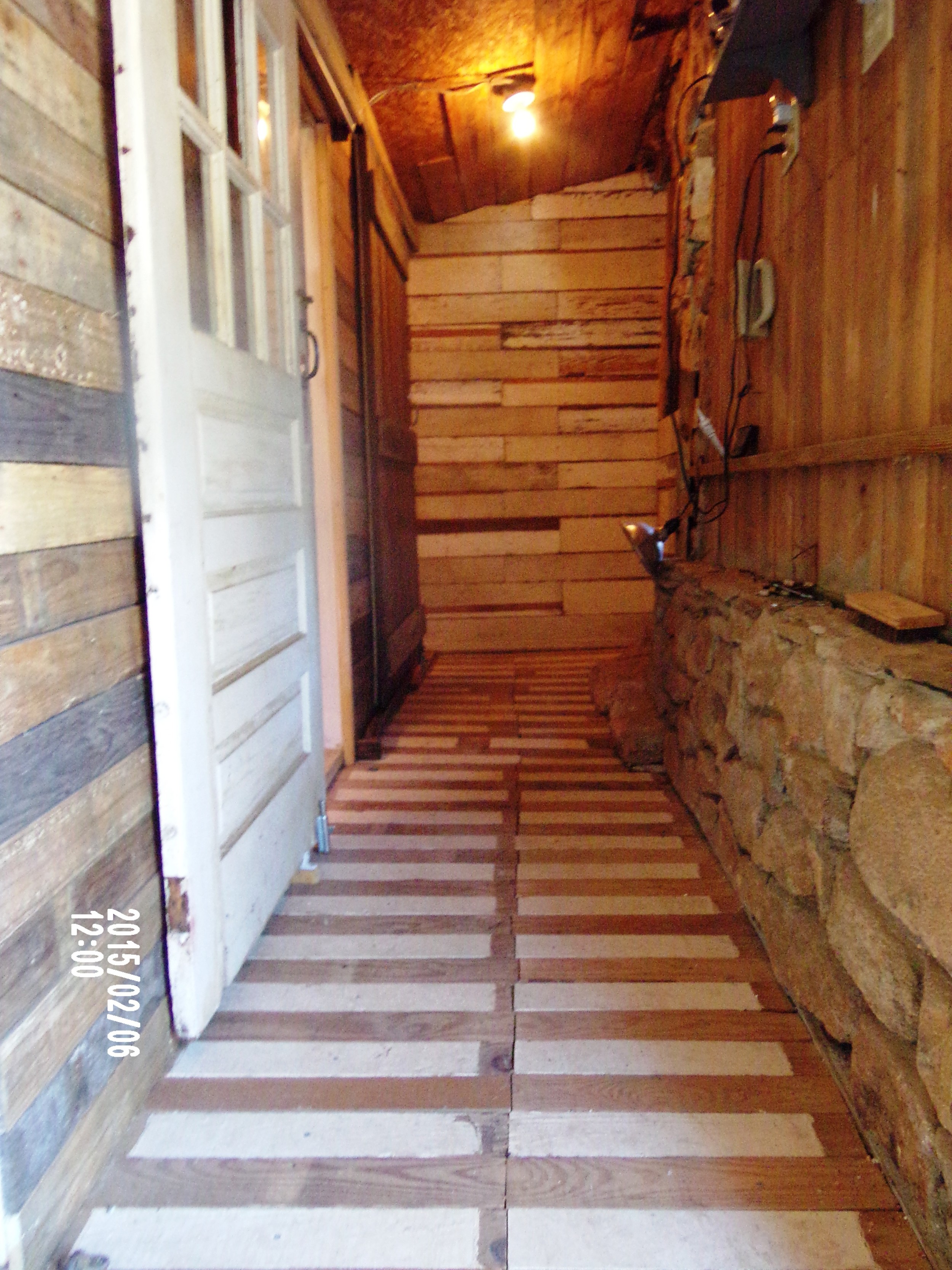 Red barn, left interior