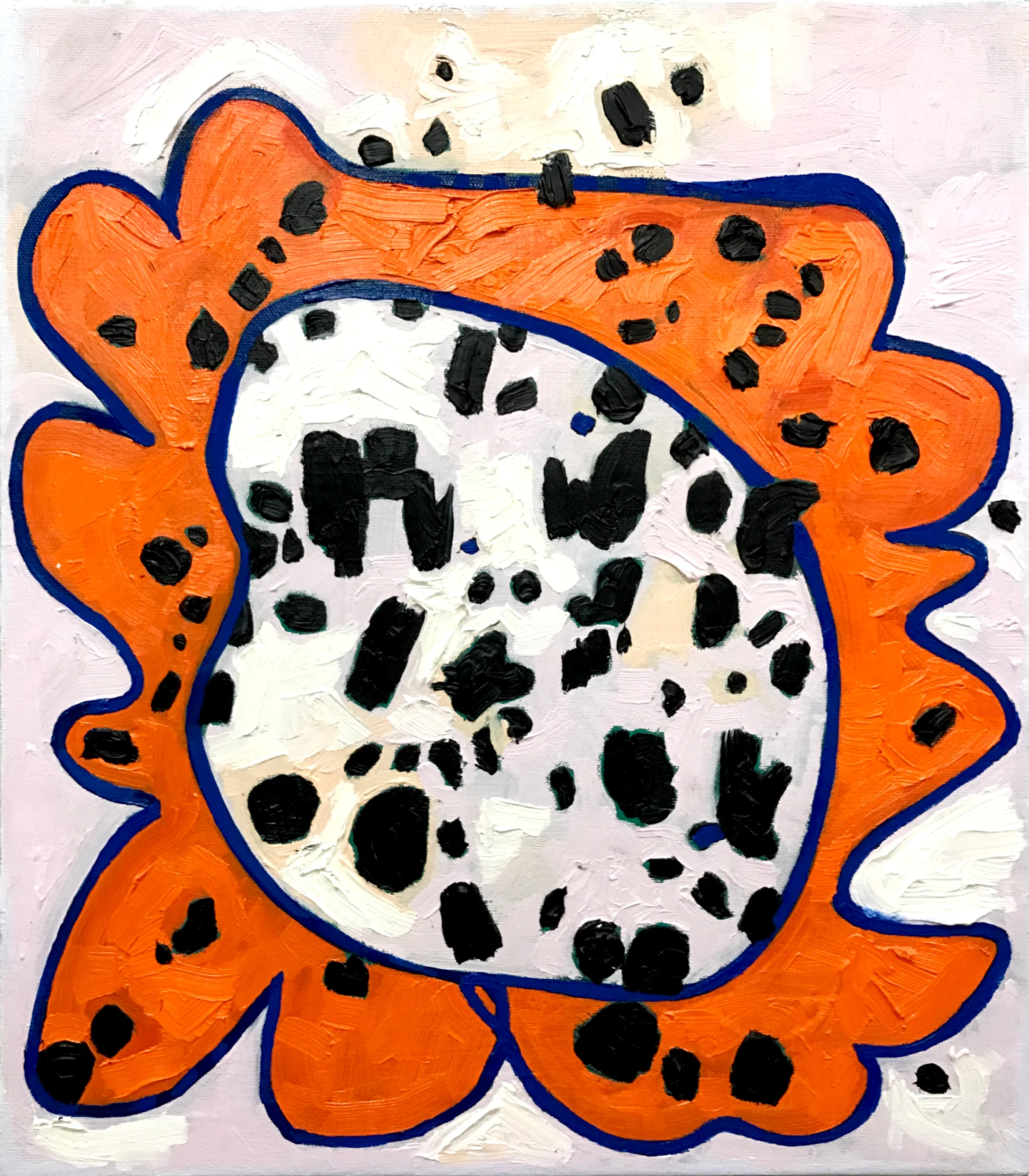 Black holes in the sun oil on canvas 16 x 14 in
