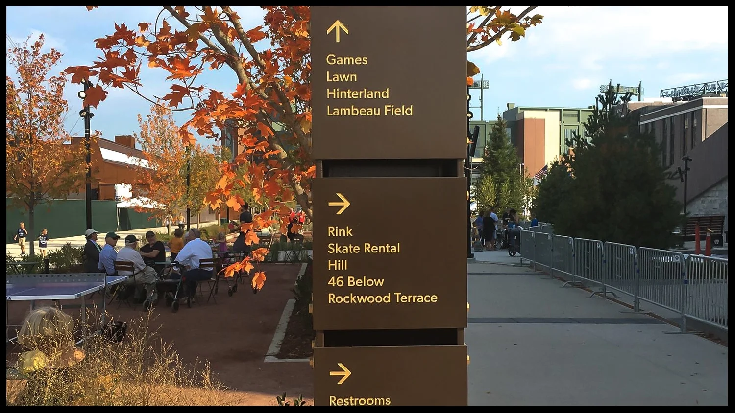 Titletown District signs installed ... and they look pretty sweet