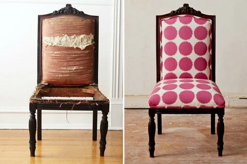 pink polka dot chair makeover - 6860392276_59b8002741