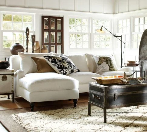Pottery Barn - layered rugs - img37b