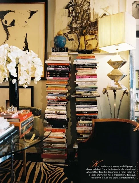piled up books
