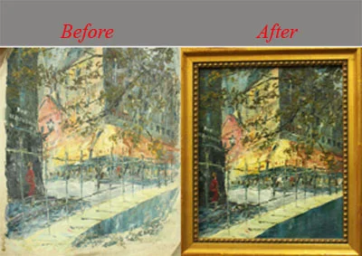 before and after frame