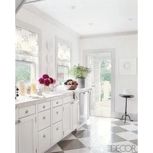 painted wood floors - with design