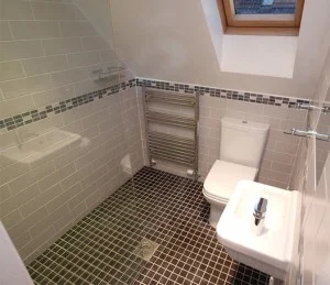 tiny wet room bathroom