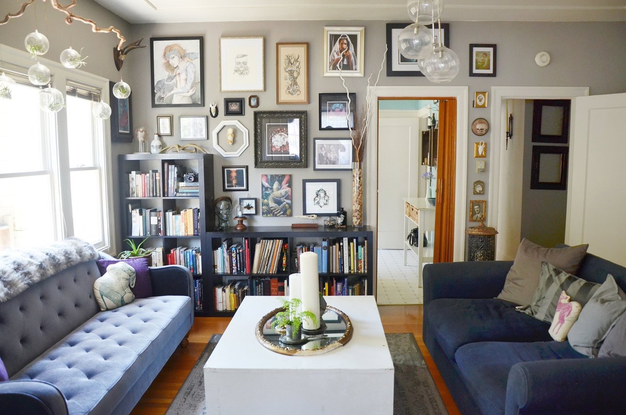Sofas don't have to match to feel coordinated